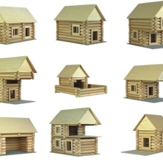 Maqueta de Madera Construcción para Niños, Maletín, 72 Piezas - Walachia1335